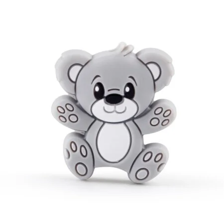 Bamse - Motivperle - Grå
